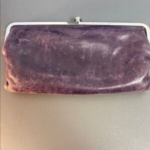 HOBO Deep Purple Leather Clutch